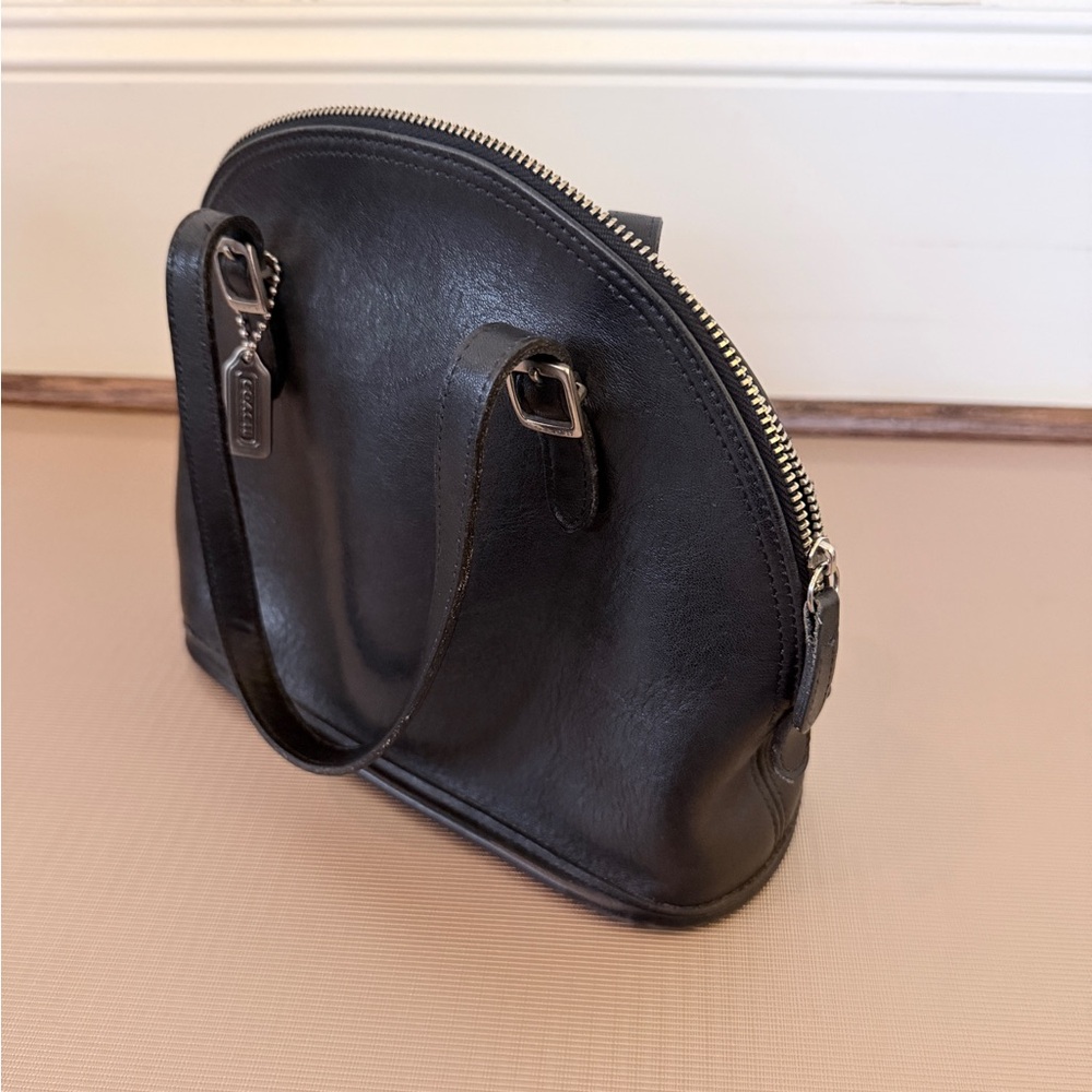 Vintage Coach Mini Dome satchel in Black style 9050